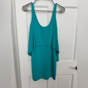 NWT Tart Teal Sleeveless Scoop Neck Mini Sundress, Size S